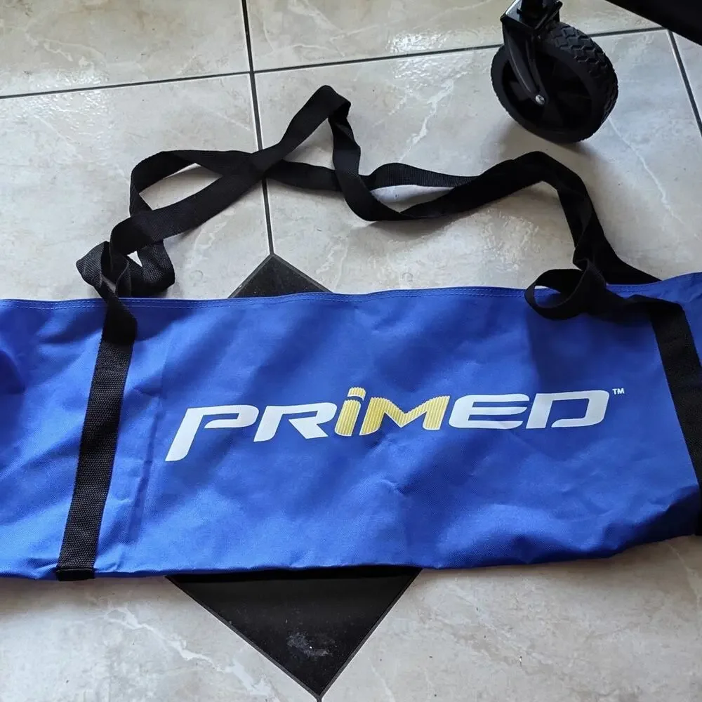 PRIMED Solid Blue/Black Accessory Bag with Black Carry Handles, Unisex Adult
